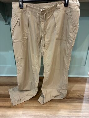 The North Face Women’s Khaki Beige Drawstring Casual Pants — Size XL (Like New)